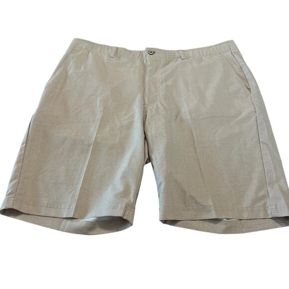 Pebble Beach Men Performance Shorts 40 Herringbone Grey Casual Golf Active - Picture 1 of 6